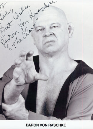 Baron Von Raschke signed 8x10 Photo
