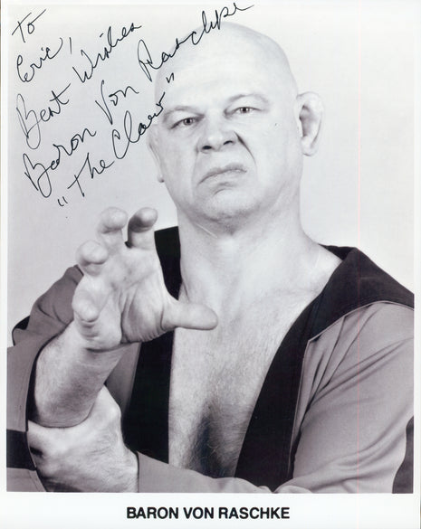 Baron Von Raschke signed 8x10 Photo
