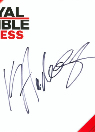 Karl Anderson signed WWE Royal Rumble Axxess Placemat