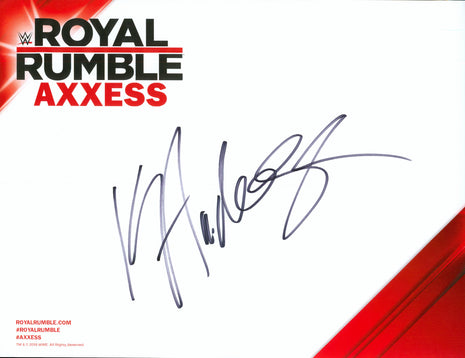 Karl Anderson signed WWE Royal Rumble Axxess Placemat
