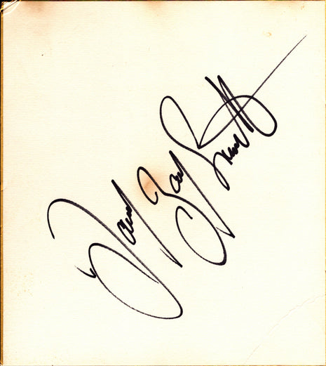 Davey Boy Smith signed Japanese Shikishi Board