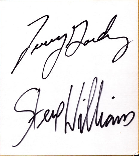 Terry Gordy & Steve Williams dual signed Japanese Shikishi Board