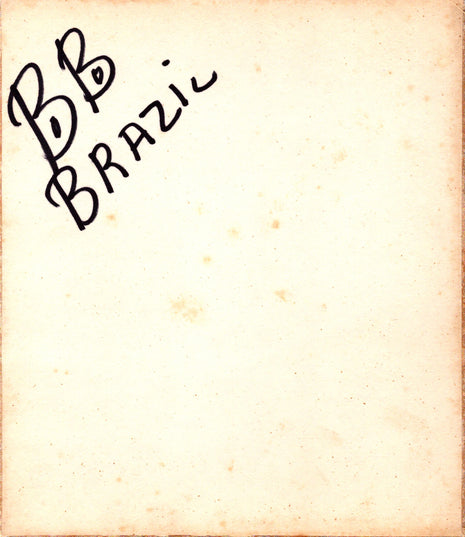 Bobo Brazil signed Japanese Shikishi Board