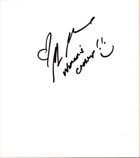 Michelle McCool signed Japanese Shikishi Board