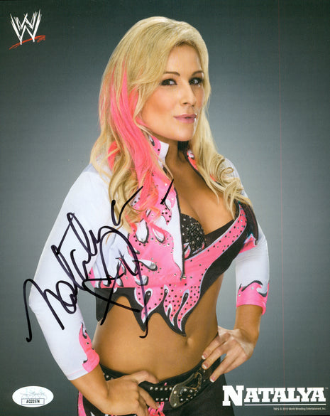 Natalya signed 8x10 Photo (w/ JSA)