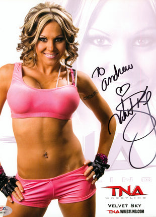 Velvet Sky signed 8x10 Photo (w/ PSA)