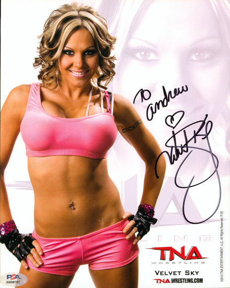 Velvet Sky signed 8x10 Photo (w/ PSA)