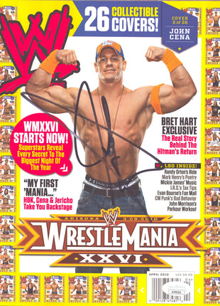 John Cena signed WWE Magazine April 2010 (w/ JSA)