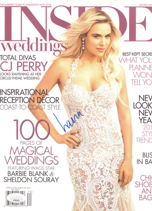 Lana signed Inside Weddings Magazine Winter 2017 (w/ JSA)