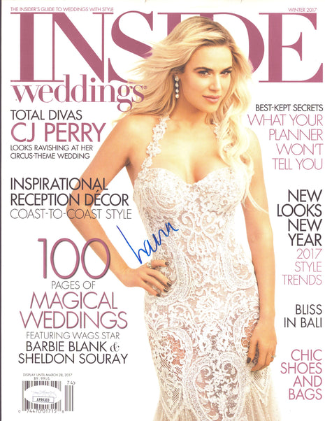 Lana signed Inside Weddings Magazine Winter 2017 (w/ JSA)