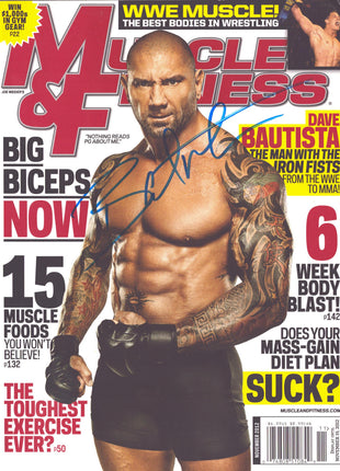 Batista signed Muscle & Fitness Magazine November 2012