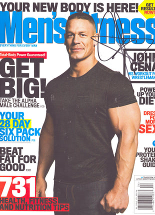 John Cena signed Mens Fitness Magazine April 2013