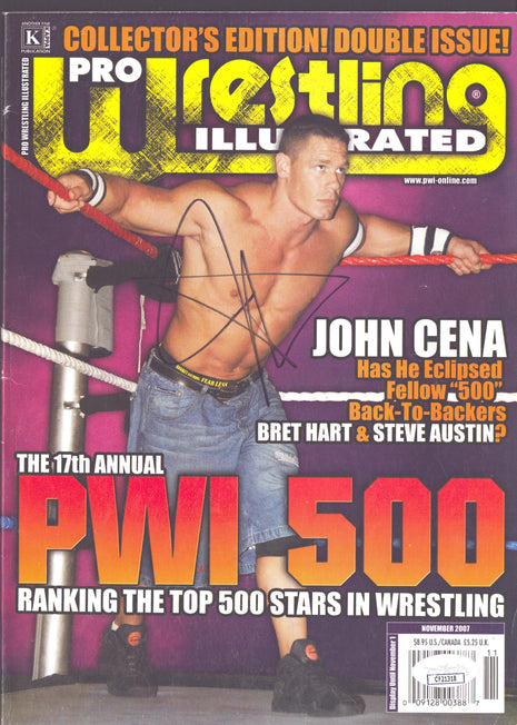 John Cena signed Pro Wrestling Illustrated November 2007 (w/ JSA)