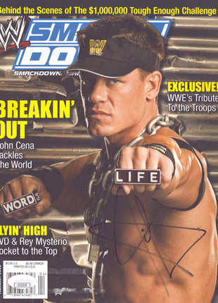 John Cena signed Smackdown Magazine February 2005 (w/ JSA) *BLACK SHARPIE*
