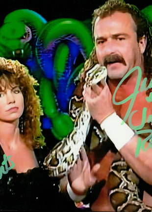 Jake Roberts & Cheryl Roberts dual signed 8x10 Photo (w/ JSA)
