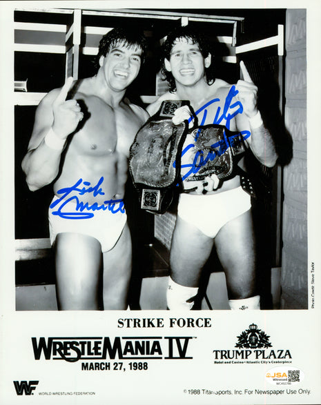 Rick Martel & Tito Santana dual signed 8x10 Photo (w/ JSA)