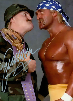 Sgt Slaughter signed 8x10 Photo (w/ JSA)