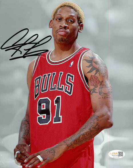 Dennis Rodman signed 8x10 Photo (w/ JSA)