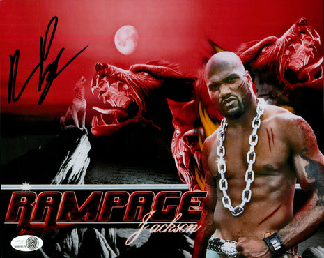 Quinton Rampage Jackson signed 8x10 Photo (w/ JSA)