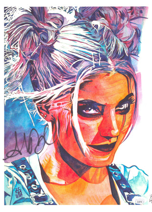 Alexa Bliss signed 11x14 Schamberger Art (w/ JSA)