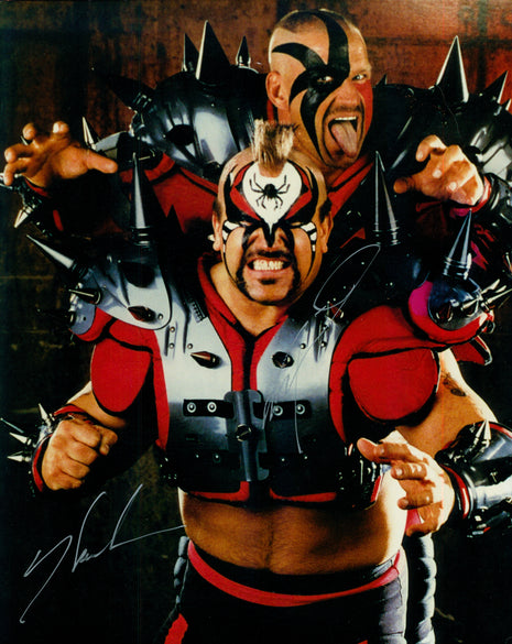 Legion of Doom - Hawk & Animal dual signed 8x10 Photo (w/ JSA)