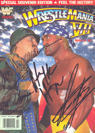 WWF WrestleMania VII multi-signed Souvenir Event Program
