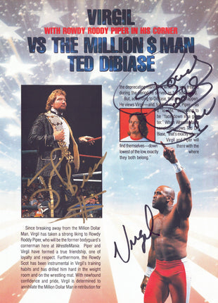 WWF WrestleMania VII multi-signed Souvenir Event Program