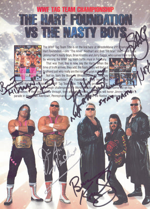 WWF WrestleMania VII multi-signed Souvenir Event Program