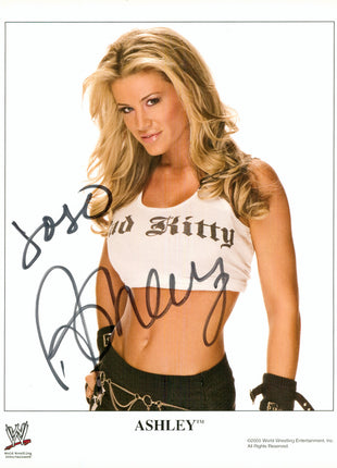 Ashley Massaro signed 8x10 Photo