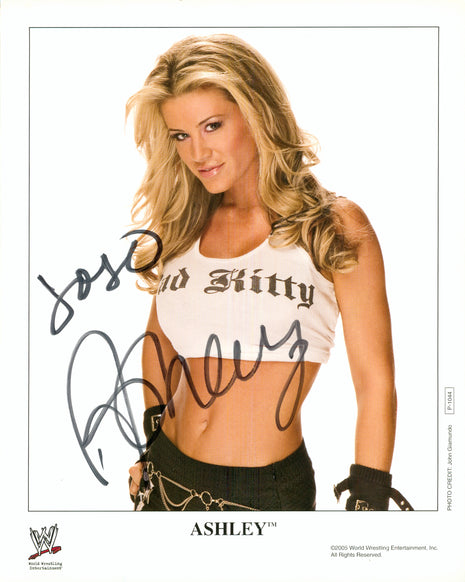 Ashley Massaro signed 8x10 Photo
