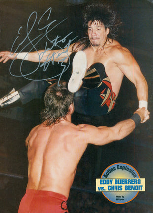 Eddie Guerrero signed Magazine Page