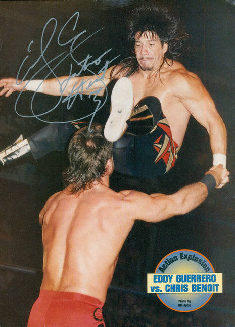 Eddie Guerrero signed Magazine Page