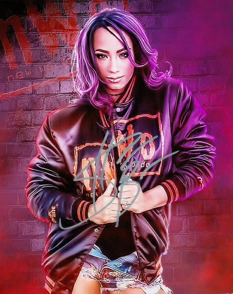 Sasha Banks signed 8x10 Photo