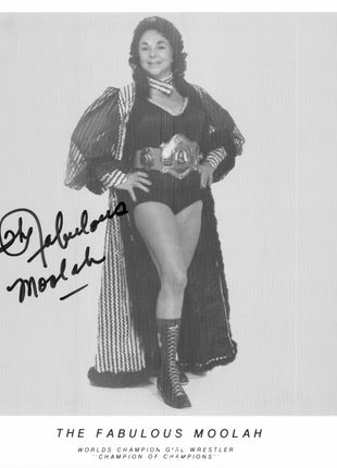 The Fabulous Moolah signed 8x10 Photo