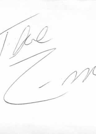 Z-Man Tom Zenk signed Cut