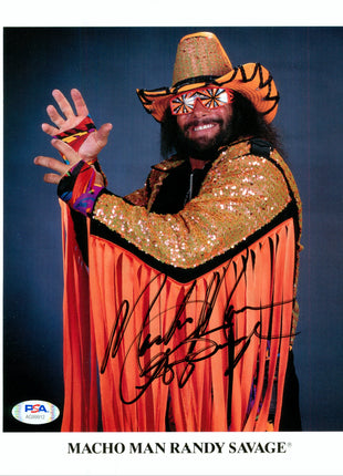 Macho Man Randy Savage signed 8x10 Photo (w/ PSA)