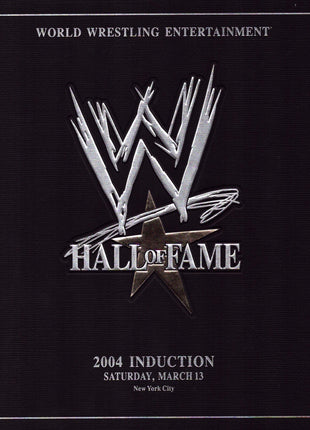 Chris Benoit, Sgt Slaughter, Greg Valentine & Molly Holly multi-signed WWE Hall of Fame 2004 Program