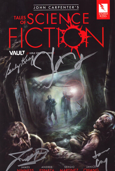 John Carpenter, Sandy King, James Ninness & Janice Chiang multi-signed Tales of Science Fiction Comic #1