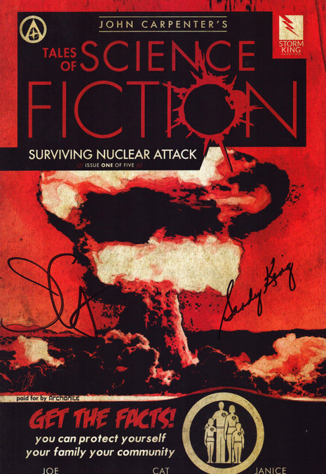 John Carpenter & Sandy King dual signed Tales of Science Fiction Comic #1