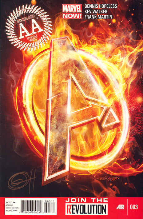 Greg Horn signed Avengers Arena Comic #3