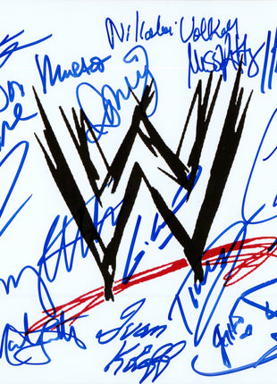 WWE Superstars multi-signed 8x10 Photo (w/ PSA)