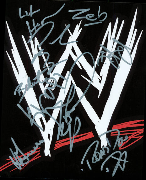 WWE Superstars multi-signed 8x10 Photo