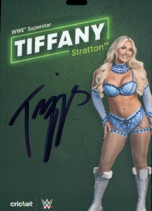 Tiffany Stratton signed Cricket Wireless Signing Badge