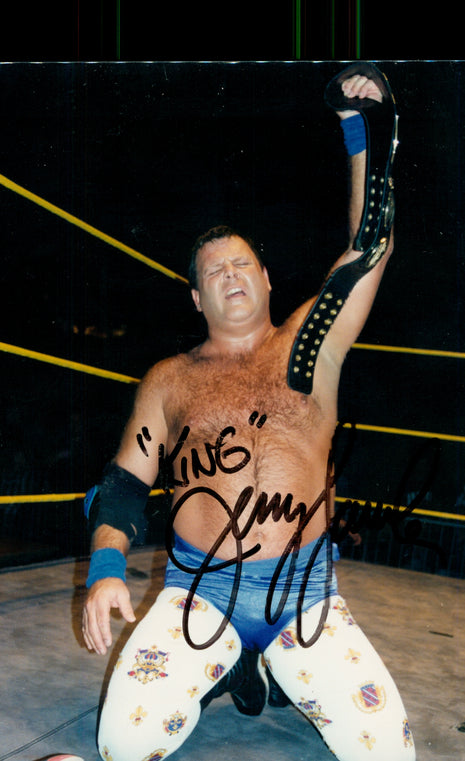 Jerry Lawler signed 4x6 Photo