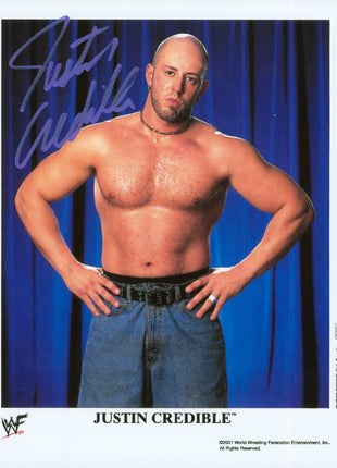 Justin Credible signed 8x10 Photo