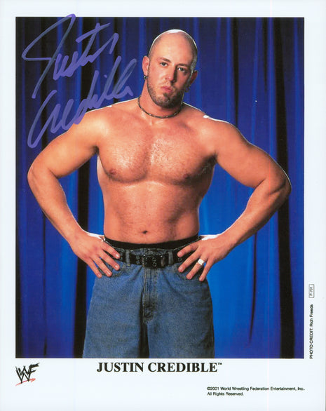 Justin Credible signed 8x10 Photo