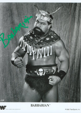 Barbarian signed 8x10 Photo