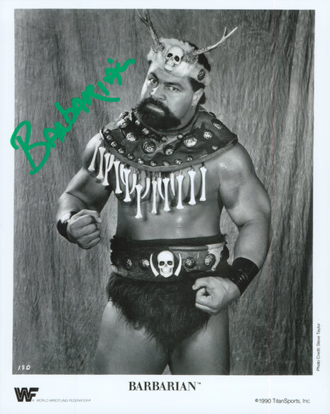 Barbarian signed 8x10 Photo