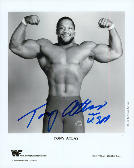 Tony Atlas signed 8x10 Photo