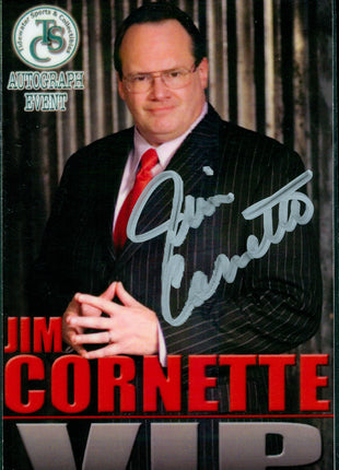 Jim Cornette signed VIP Badge